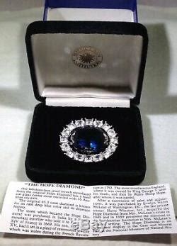 Vintage Hope Diamond Replica Pin Brooch Smithsonian Institution in ...