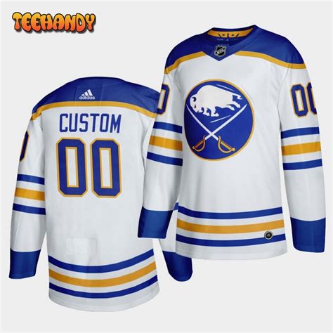 Buffalo Sabres Custom Away White Jersey