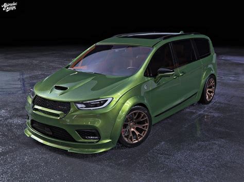 Chrysler Hellcat Pacifica Is Digitally Back for a Full 3D Shot at 707-HP Glory - autoevolution