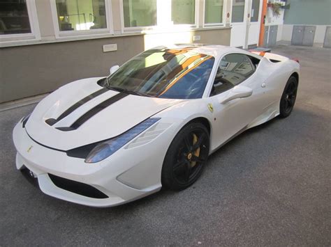 Stunning White Ferrari 458 Speciale For Sale in Germany - GTspirit