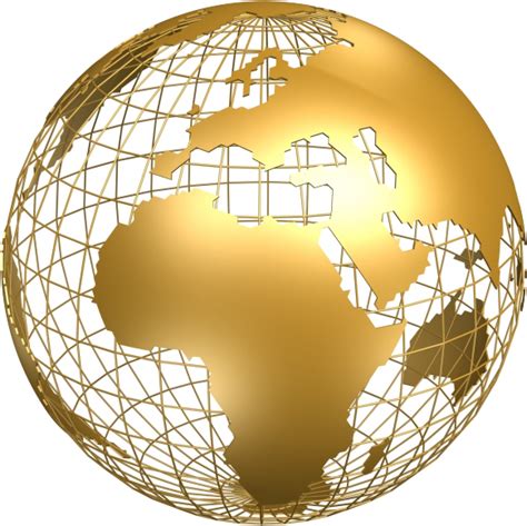 Gold Globe Png - PNG Image Collection