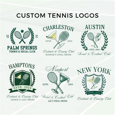 Tennis SVG Custom Logo Design Tennis Club Logo Tennis Racket - Etsy