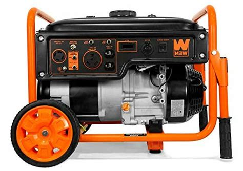 WEN 5000-W Portable Gas Powered Generator with Wheel