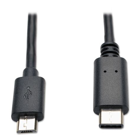 USB 2.0 Cable, USB Micro-B to USB Type-C (USB-C) (M/M), 6 ft. - Cartridge Savers