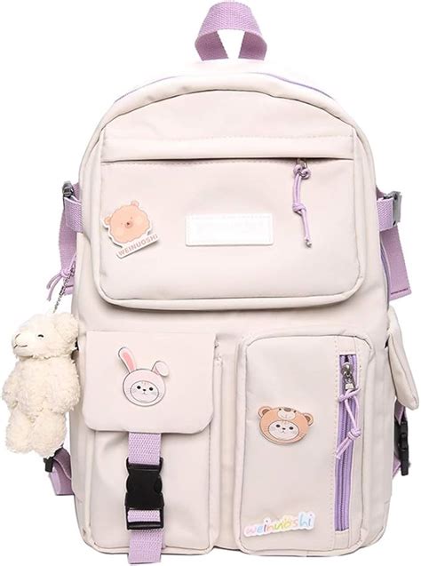 Backpacks Multiple Pockets School Bags Cute Casual Daypacks Unisex ...