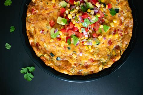 Mexican Baked Frittata - The Delicious plate