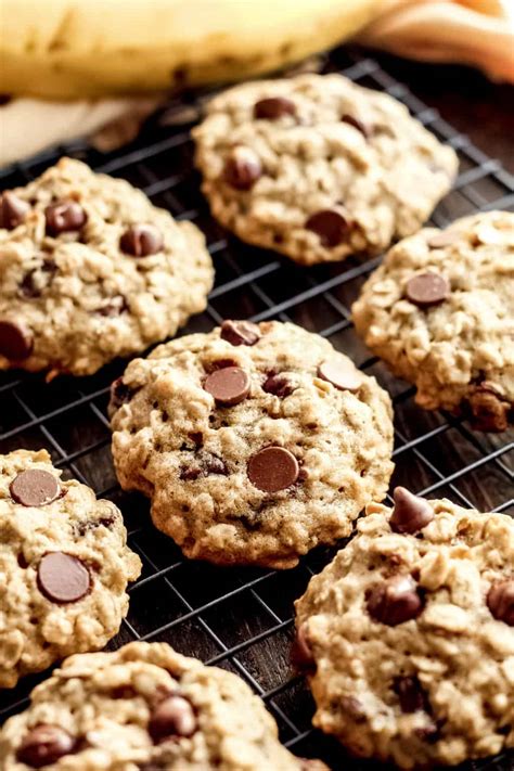 Soft Banana Oatmeal Cookies (gluten-free, dairy-free) - Mile High Mitts