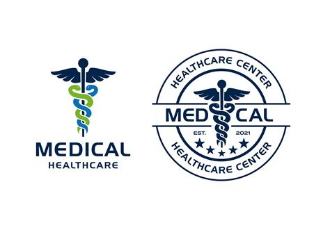 Medical Health Care Logo Stamp Design Graphic by zwallow99 · Creative ...