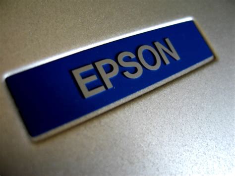 Epson Logo | Logo plate from an Epson scanner | Samuel M. Livingston | Flickr