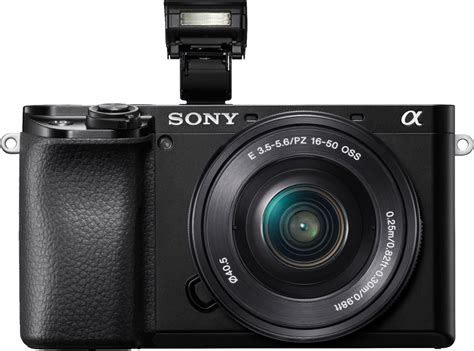 Sony Alpha 6100 Mirrorless 4K Video Camera with E PZ 16-50mm Lens Black ILCE6100L/B - Best Buy