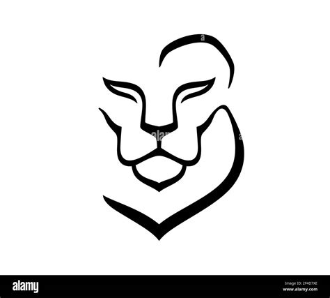 Minimalist lion hi-res stock photography and images - Alamy