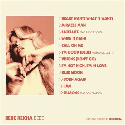 Bebe Rexha on Twitter: "the full tracklist is here!!! BEBE 4/28 💋"