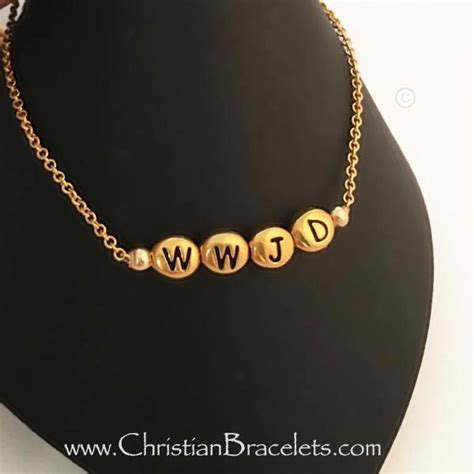 WWJD Gold Chain Bracelet - WWJD-G10