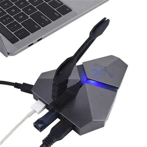 High Speed 3 Port USB 2.0 Data Gaming HUB Mouse Bungee USB Hub Splitter ...