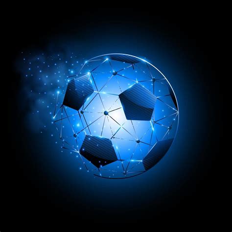 Abstract soccer ball particles background 1864794 Vector Art at Vecteezy