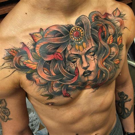 29 Best Medusa Chest Tattoos - Tattoo Designs – TattoosBag.com