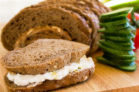 Labneh Sandwich Stock Photo - Download Image Now - 2015, Breakfast, Brown Bread - iStock