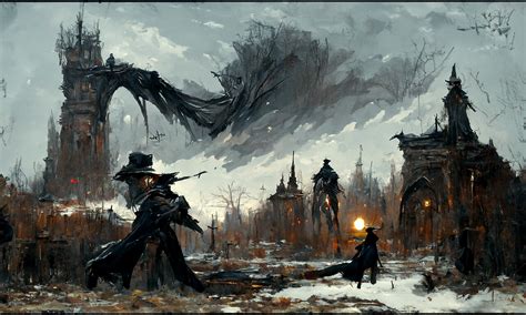 ArtStation - Yharnam of Bloodborne