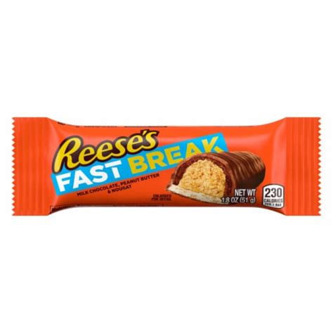 REESE'S FAST BREAK Peanut Butter Nougat Candy Bar, 1 bar / 1.8 oz ...