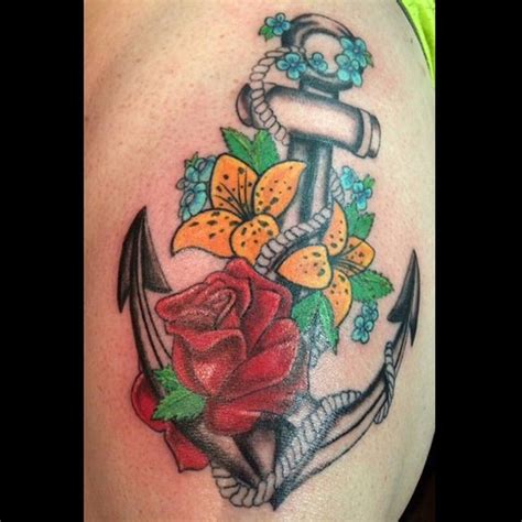 Custom anchor tattoo by Joe Weber Art & Soul Tattoo and Gallery, WI New ...