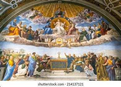 Disputation Holy Sacrament Renaissance Painting By Stock Photo ...