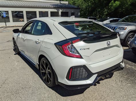 Pre-Owned 2018 Honda Civic Hatchback Sport in White Orchid Pearl ...