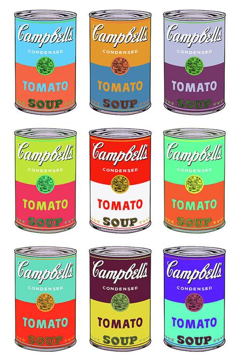 Campbell's Soup Cans Pop Art Painting by Andy Warhol