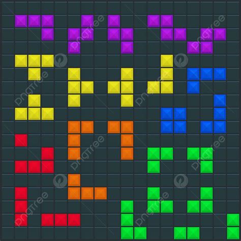 Gambar Templat Kotak Tetris Game, Tekstur, Digital, Permukaan PNG dan ...