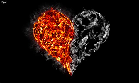 Wallpaper : illustration, Photoshop, love, artwork, smoke, fire, ART, mygearandme, flame ...