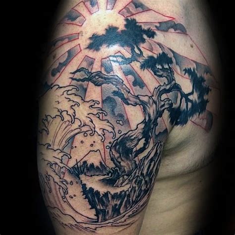 60 Rising Sun Tattoo Designs For Men - Japanese Ink Ideas