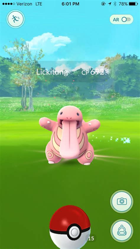 Catching a lickitung on Pokémon go | Pokemon