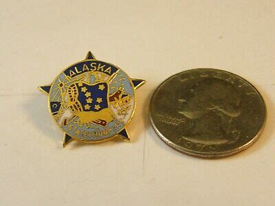 ALASKA STATE TROOPER POLICE LOGO MINI BADGE PIN (STYLE #2) | eBay