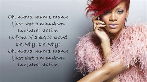 Rihanna - Man Down | Lyrics Songs - YouTube