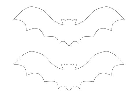 Bat Wings Cut Out Template