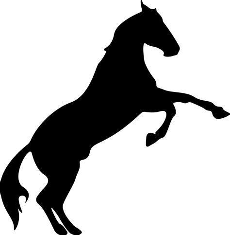 Horse Rearing Silhouette Vector graphics Computer Icons - horse png download - 981*1000 - Free ...