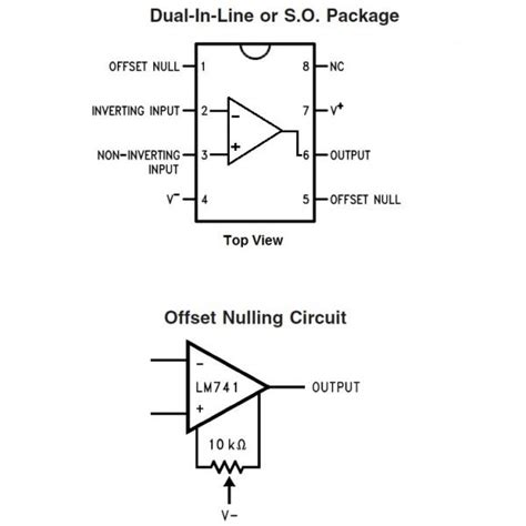 LM741 Op Amp Data Sheet