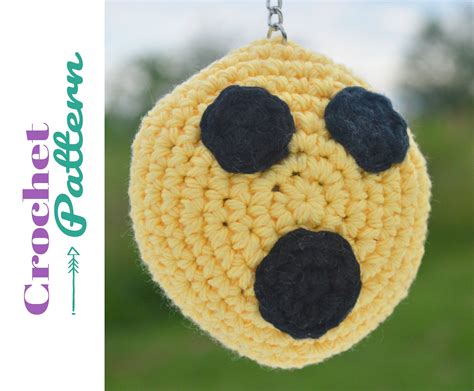 Crochet Pattern Emoji Amigurumi Keychain Emoji Keychain | Etsy