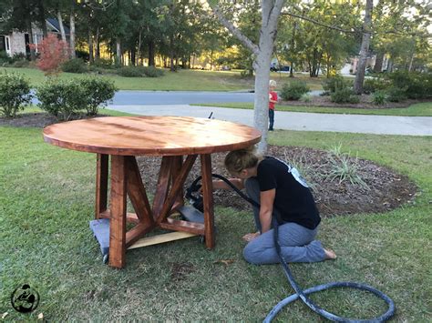 Diy Round Wood Patio Table - Patio Furniture