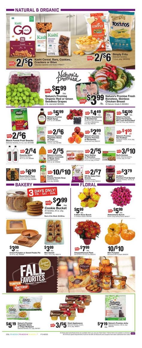 Giant Food Weekly Ad Sep 13 – Sep 19, 2019