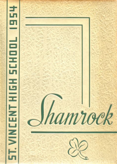 1954 yearbook from St. Vincent High School from Akron, Ohio for sale