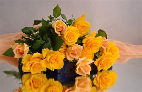 1920x1080 resolution | yellow and peach Roses bouquet HD wallpaper ...