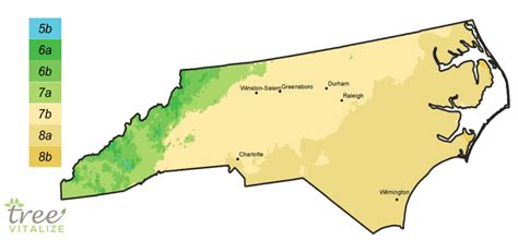 Planting Zones North Carolina - Hardiness, Gardening & Climate Zone