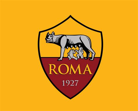 AS Roma Club Logo Symbol Serie A Football Calcio Italy Abstract Design ...