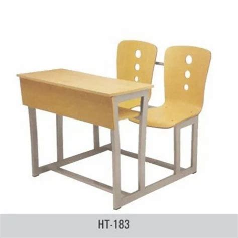 Mild Steel Hitech Wooden Student Desk Chair Set at Rs 2900/piece in New ...