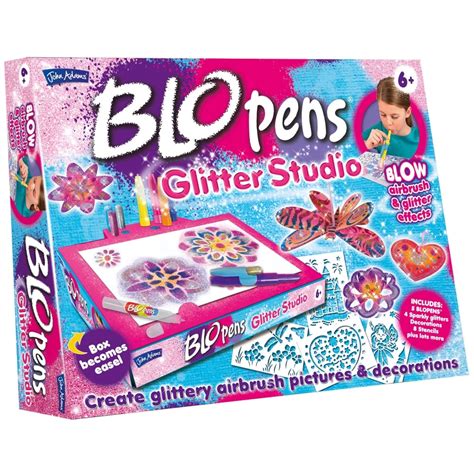 John Adams Blo Pens Glitter Studio - Kids Creativity from Crafty Arts UK