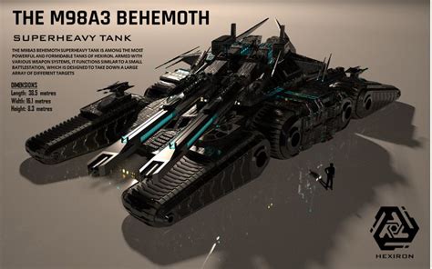 M98A3 Behemoth Superheavy Tank (FULL HD) by Jervis1 on DeviantArt | Army vehicles, Spaceship ...