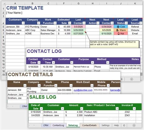 Crm Excel Template Free Download - FREE PRINTABLE TEMPLATES