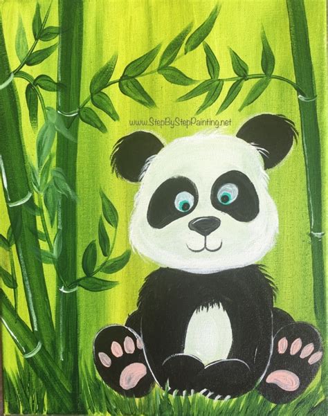 How To Paint A Cute Panda - Step By Step Painting