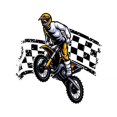 Motocross vector logo , motocross freest... | Premium Vector #Freepik # ...