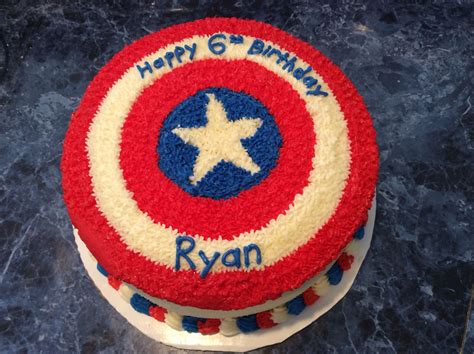 Captain America Shield Cake | Captain america birthday, Captain america ...